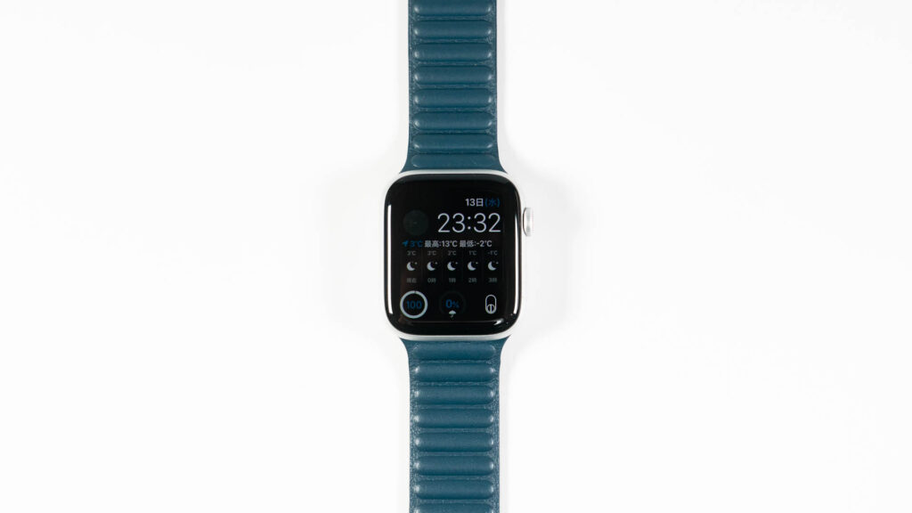 受賞店舗】 Apple Watch 41mm S M レザーリンク バルティックブルー ...