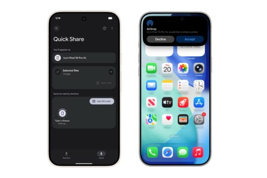 Google、AndroidスマートフォンでAppleのAirDrop連携を発表、まずはPixel 10シリーズから順次対応